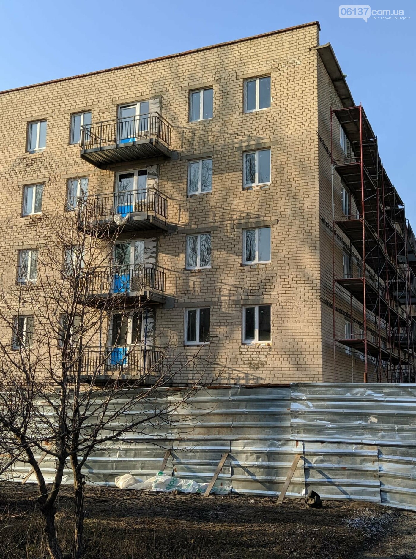 Реконструкція 50-квартирної будівлі для ВПЛ в Приморську в..., фото-1 Реконструкція 50-квартирної будівлі для ВПЛ в Приморську вже скоро завершиться, фото-1
