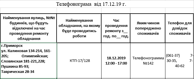 В Приморске сегодня планово будут отключать электроэнергию В Приморске сегодня планово будут отключать электроэнергию, Наталья Лякишева